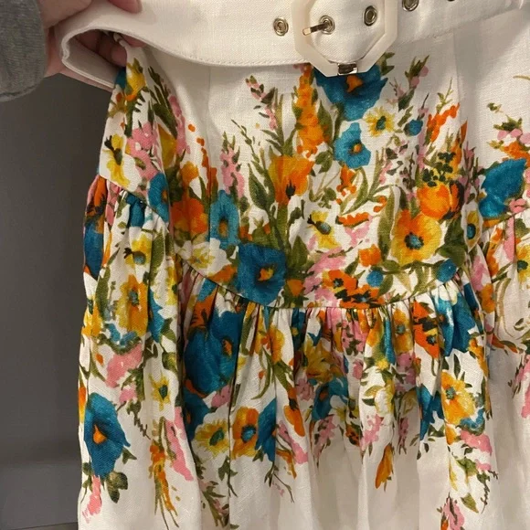 BNWT Zimmermann Estelle Tie Mini Dress Size 1 - Picture 7 of 11